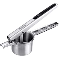 Los mejores  - Anpro Machacador de patatas de acero inoxidable 304- diámetro del agujero de 0-25 cm- prensador de papas para hacer…